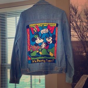 Vintage Mickey & Minnie Mouse Jean Jacket